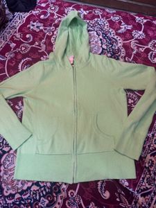 Green Zip-Up Hoodie