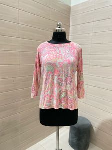 Winter Paisley Print Top