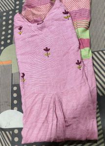 Women Office Cotton Kurta Long  Full Arms