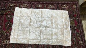 Floral Quilted Pillow Cover