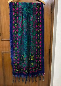 Kashmiri Paisley Print Shawl/ Scarf