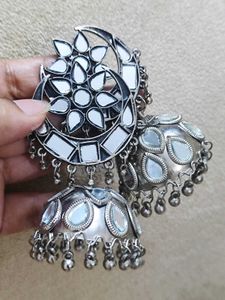 Oxidised Big Jhumka