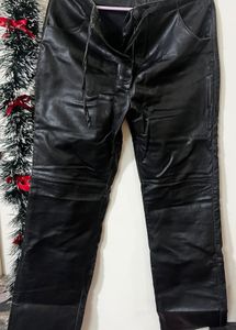 Black Faux Leather Pants