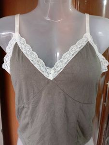 H&M Lace Trim Cami Top