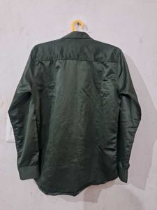 Olive Green Long Sleeve Button-Down