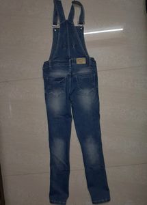 blue denim dungarees