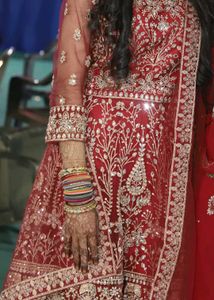 Red Embroidered Salwar Kameez