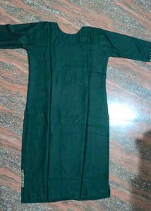 Full Embroidery Kurti Size Xl Green Colour