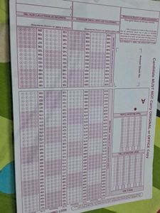 NEET OMR Answer Sheet