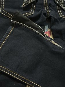 Rhinestone Pocket Jeans