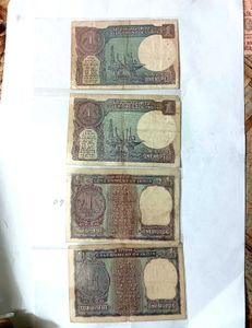 Four 1 Rs Old Denomination Note