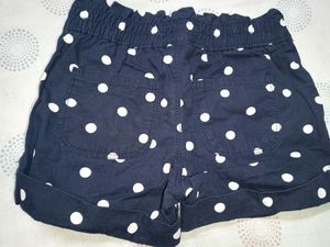 Cute Navy Blue Shorts For 3yo Girl