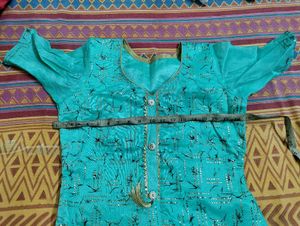 Sea Green Kurta Dupatta Set