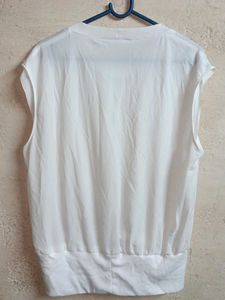 Summer Oversized Fashion Top Sleeveless White