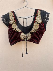 Elegant Blue Saree with Embroidery