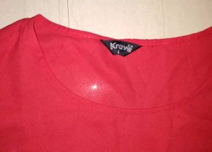 Retro Red Striped Sleeve Tee