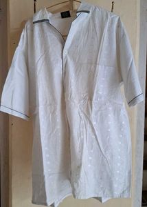 White Chicken Work Half Sleeves Shirt