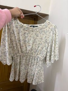 floral peplum top