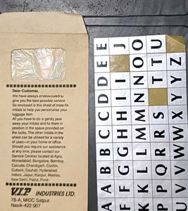 old alphabet and envelope