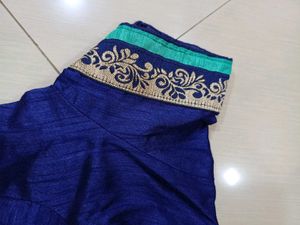 Border Saree With Blouse