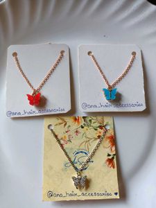 3 Butterfly Necklace