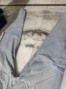Light Wash Cargo Jeans