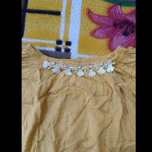 Set Of 2 Yellow &amp; Blue Tunic Top