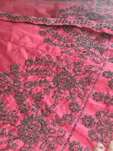Elegant Pink Embroidered Gown