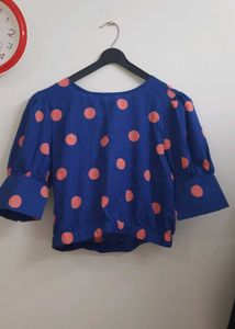 Polka Dot Crop Top