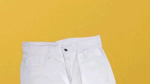 M@02 Size-32 Ripped White Jeans