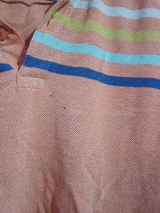Orange polo t shirt