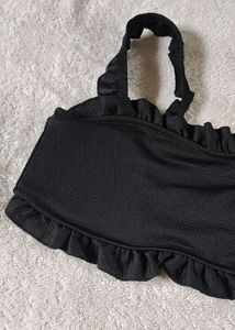 SEXY BLACK PADDED BRALETTE TOP