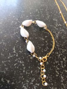 Hand made real seashell - gold plated jewellery se