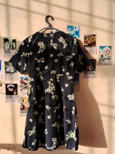 Floral Mini Wrap Dress