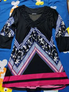 Patterned Mini Dress