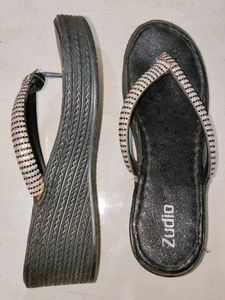 Black Comfortable Wedges