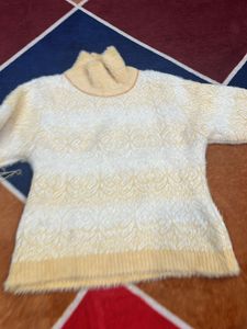 High Neck Wool Top