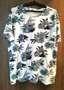 E.T.A Floral Print Tee - Size L