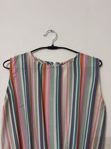 Striped Sleeveless Romper