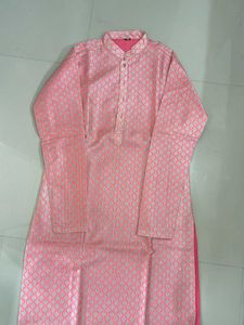 Pink Embroidered Kurta