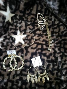 Assorted Earrings &amp; Hair Clip Set