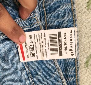 Ripped Blue Denim Jeans