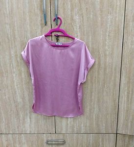 A Lavender Satin Top.