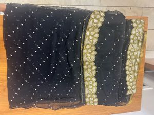 BLACK PARTYWEAR SAREE