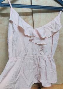 Beautiful blush pink structured Spaghetti Top