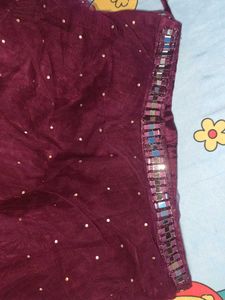 Party wear Lehenga with heavy mirror work b