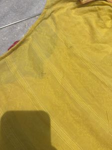 Yellow Embroidered Kurta
