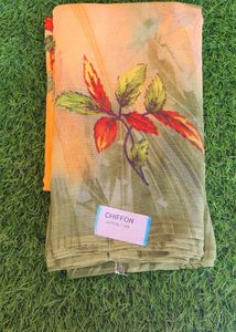 Floral Chiffon Sarees - Set of 5