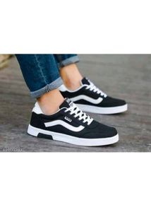 Stylish Black &amp; White Sneakers