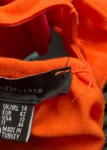 Orange Cut Out Back Hot Top